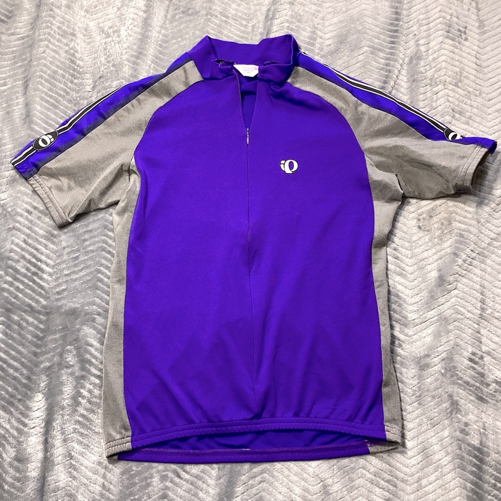 Vtg Womens Pearl Izumi USA MicroSensor Eclipse‎ 3/4 Zip Cycling Jersey M